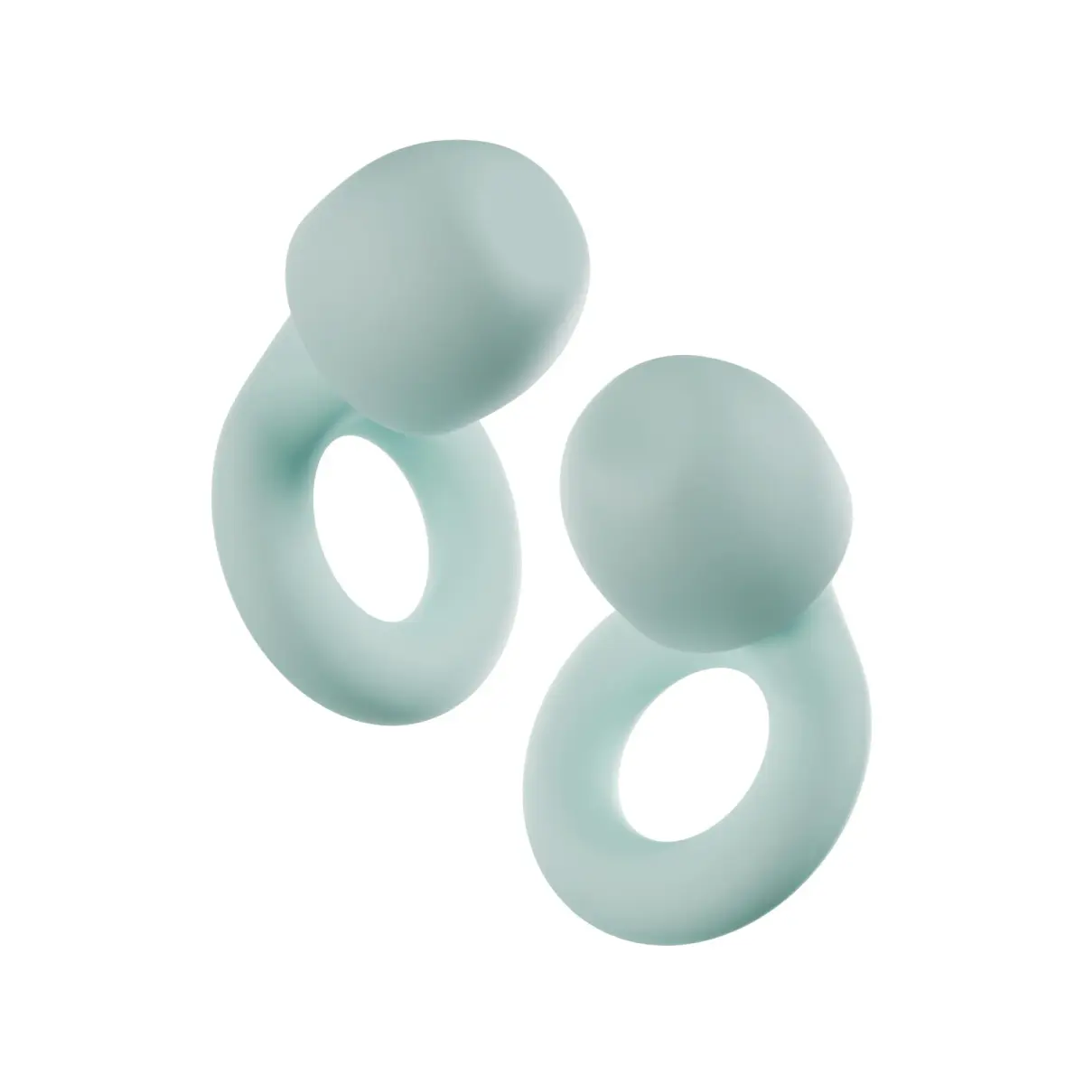 Loop Quiet 2 Ear Plugs Mint | 24dB SNR Noise Reduction, Reusable Silicone for Sleep & Focus - main product image