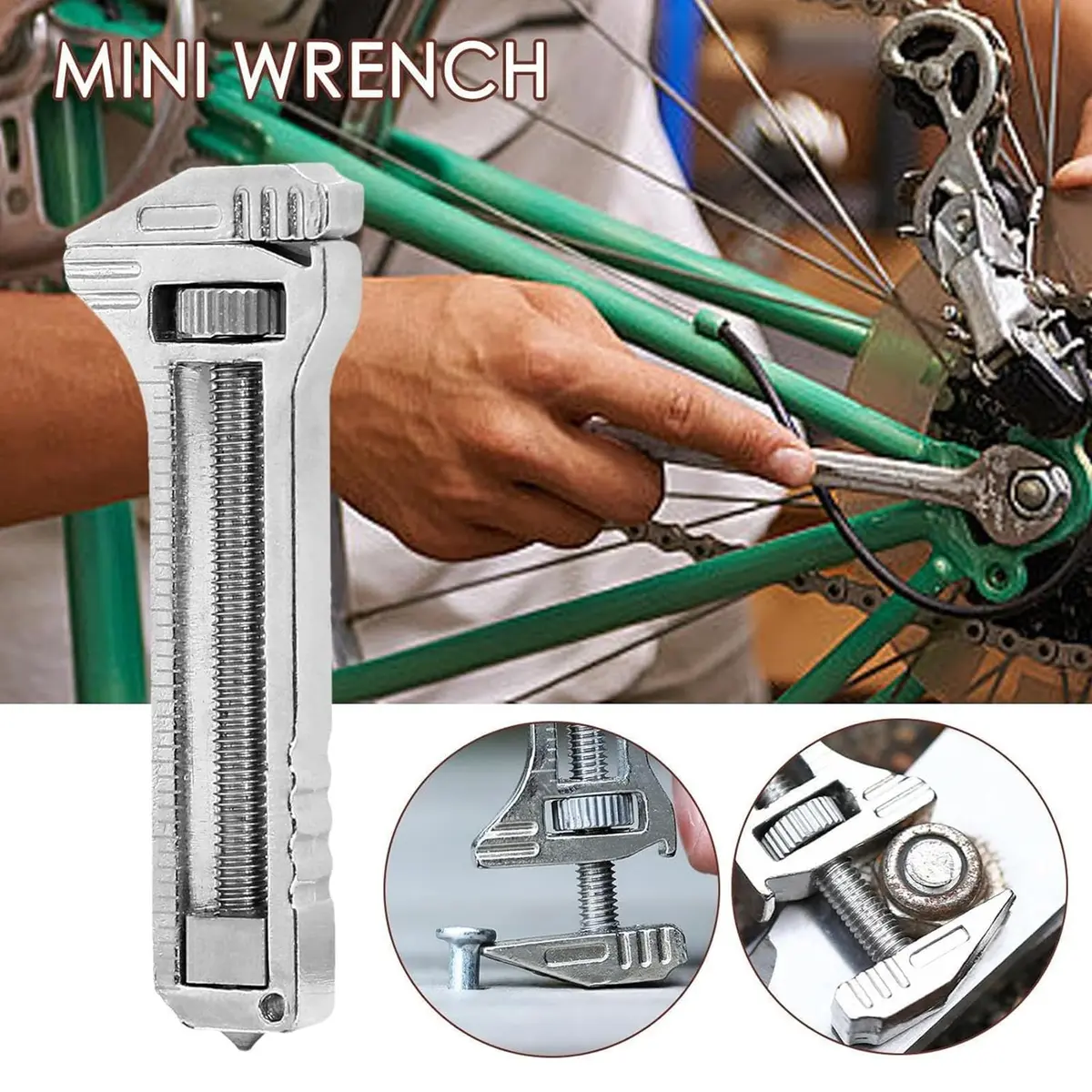 ORLUK Compact Titanium Multitool - Mini Wrench, Bottle Opener, Caliper | Portable & Multifunctional - view 3
