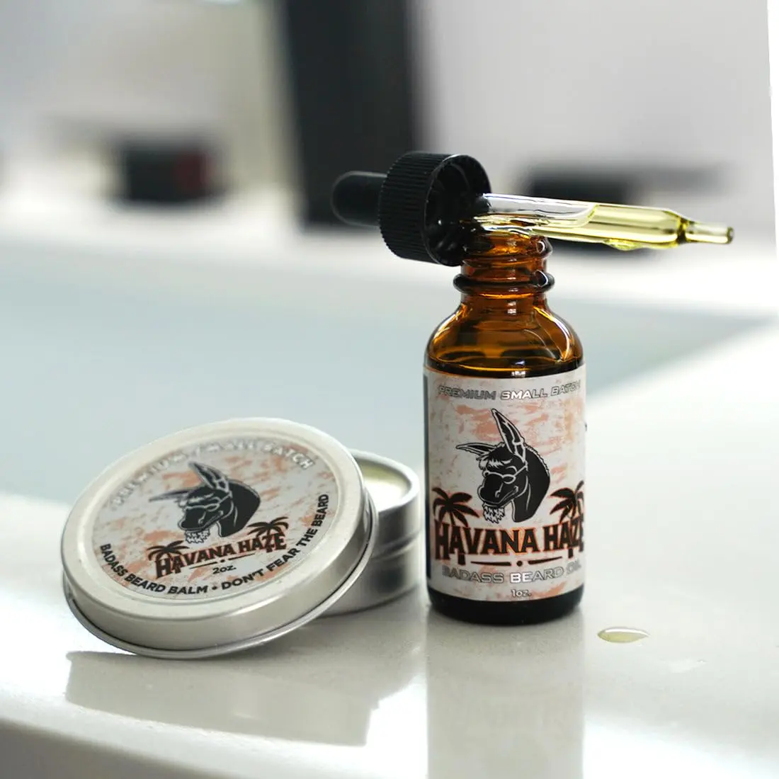 Badass Beard Care Beard Balm - The Havana Haze, 2 Ounce | All Natural Ingredients, Promotes Healthy Beard & Skin - view 5