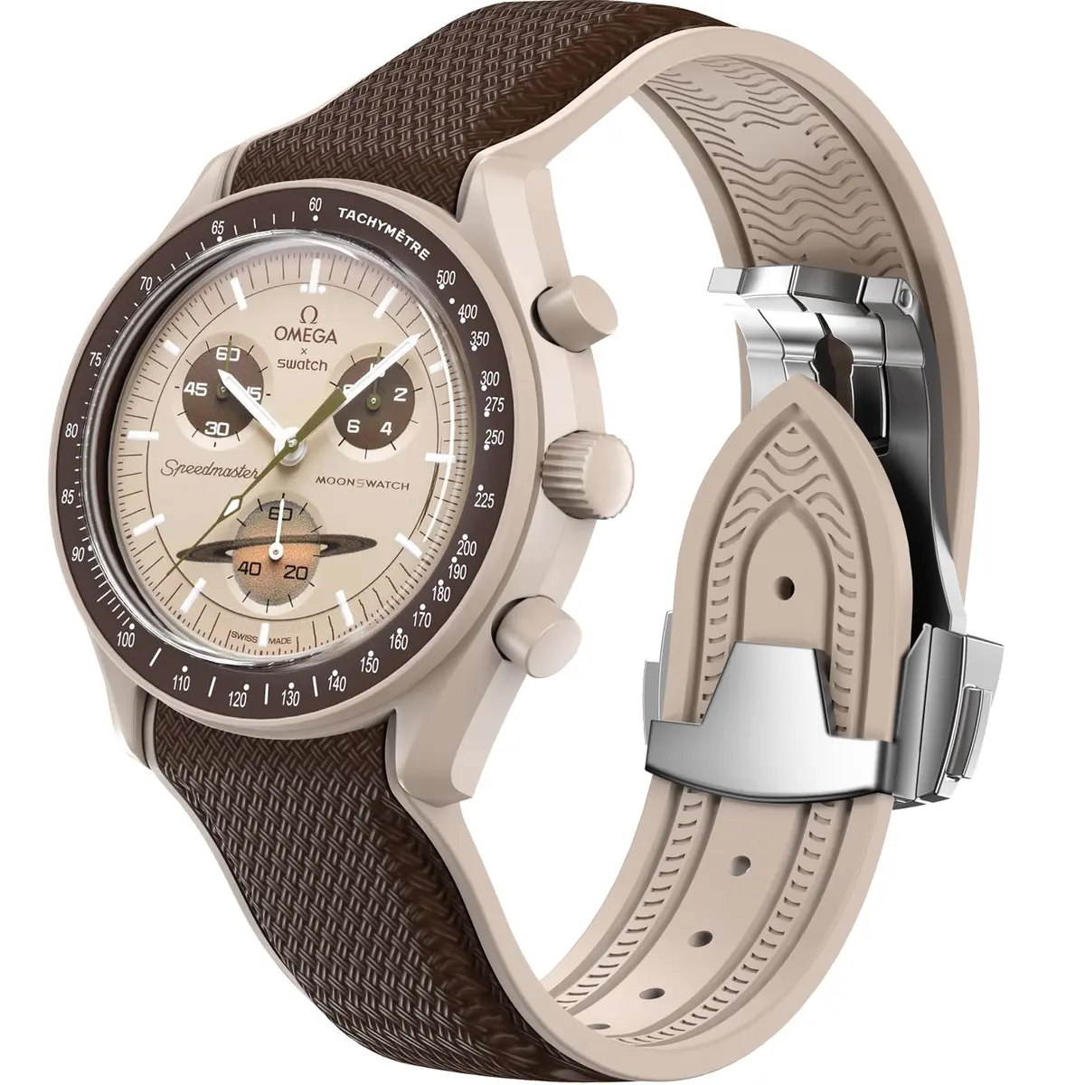 REBANDACE Watch Strap for Omega x Swatch MoonSwatch 20mm | Curved No Gap Replacement Strap for Men Women - main product image
