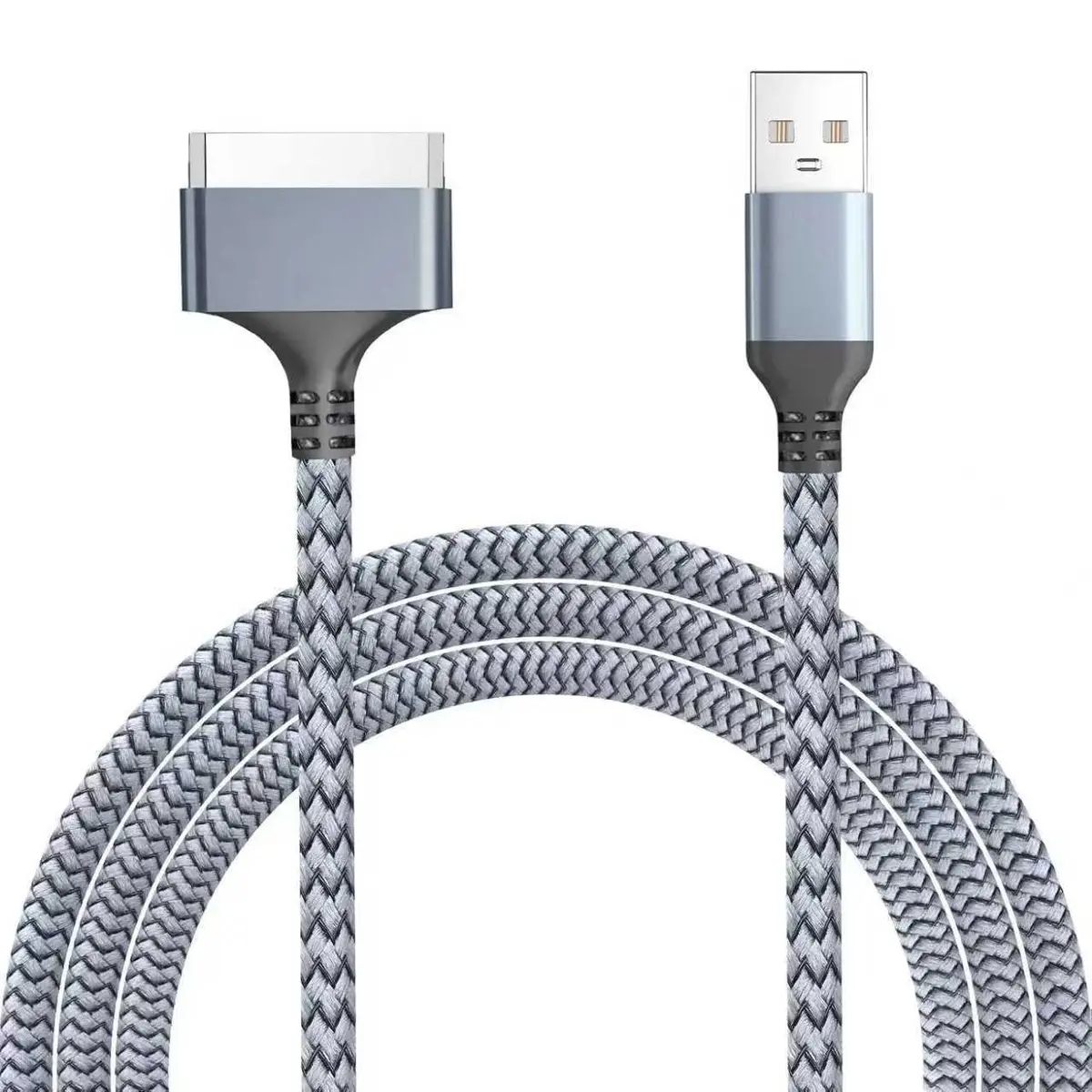 LBSC USB to 30 Pin Charger Cable Compatible with iPhone 4/4s/3G/3GS, iPad 1/2/3, iPod Classic & Nano, Nylon Braided, 3.3ft - main product image