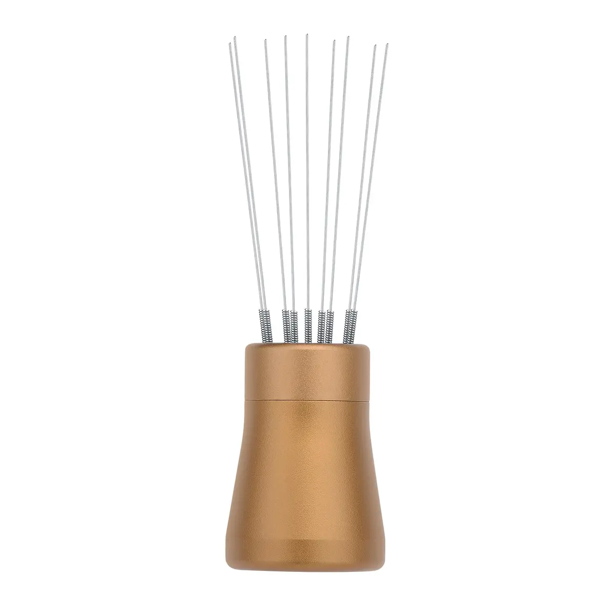 Normcore WDT Tool V2.1 with Stand - 0.23mm 9 Prong Espresso Distribution Tool, Weiss Distribution Technique, Magnetic Coffee Stirrer with 5 Extra Needles, Bronze Anodized Aluminum Handle - view 4
