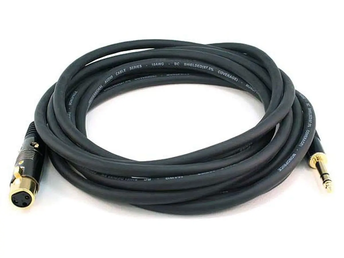 Monoprice Premier Series XLR to 1/4-Inch TRS Audio Cables 4.57 m (15 Ft) | Balanced Pro Audio Signal Transmission - view 7