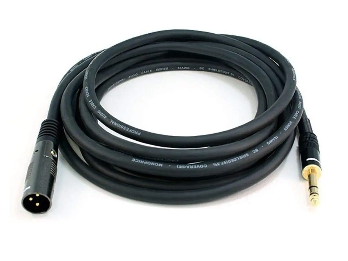 Monoprice Premier Series XLR to 1/4-Inch TRS Audio Cables 4.57 m (15 Ft) | Balanced Pro Audio Signal Transmission - view 2