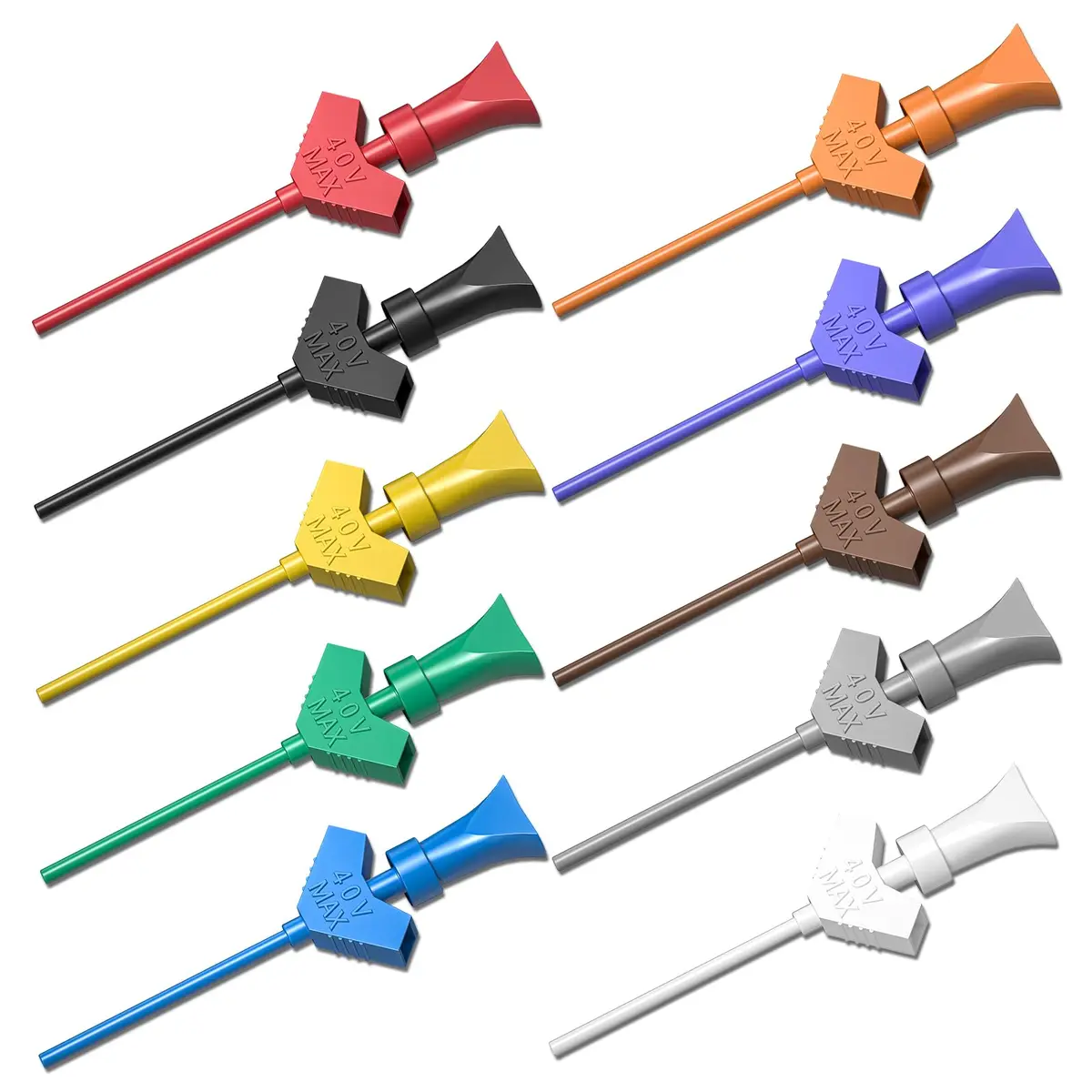 Goupchn SMD IC Test Hook Clips, 10 Colors, 10PCS | Precision Measuring in India - main product image
