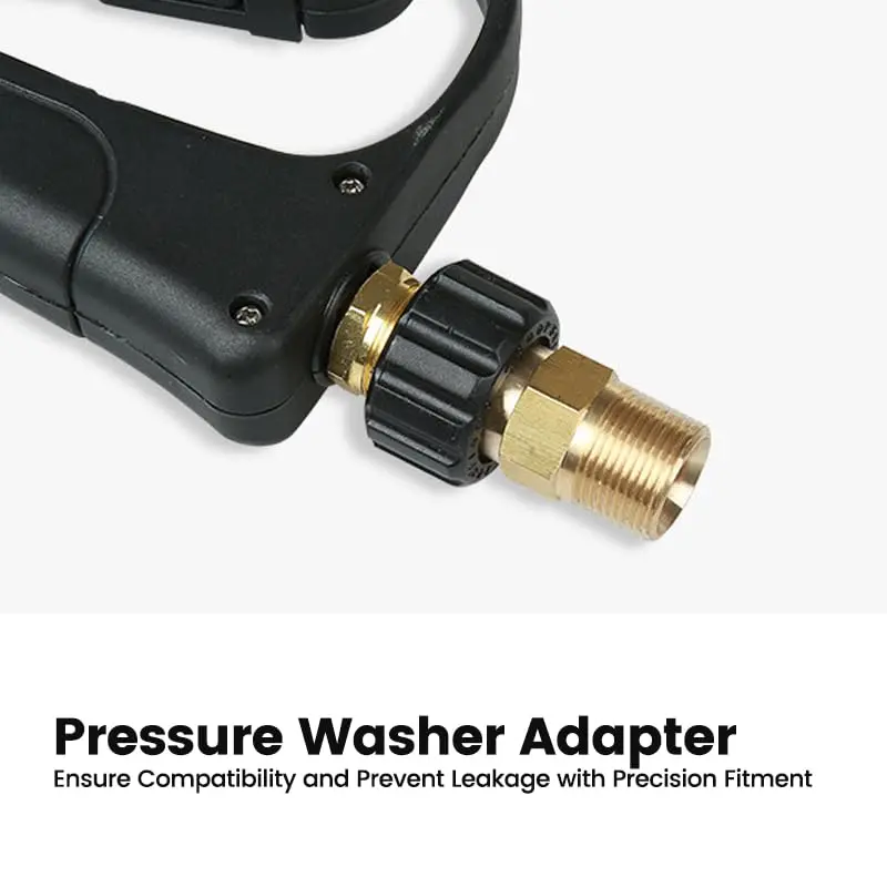 YAFIYGI Pressure Washer Adapter M22 15mm to 14mm | Heavy-Duty Brass, 4500 PSI, Quick Connect - view 5