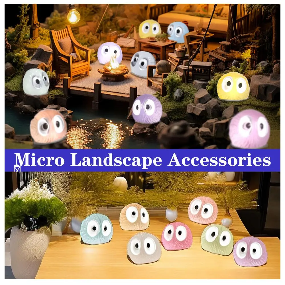 Ygapuzi 21Pcs Cute Soot Sprites Car Rearview Mirror Accessories 1*1cm Resin Tiny Decor for Car & Home - view 6