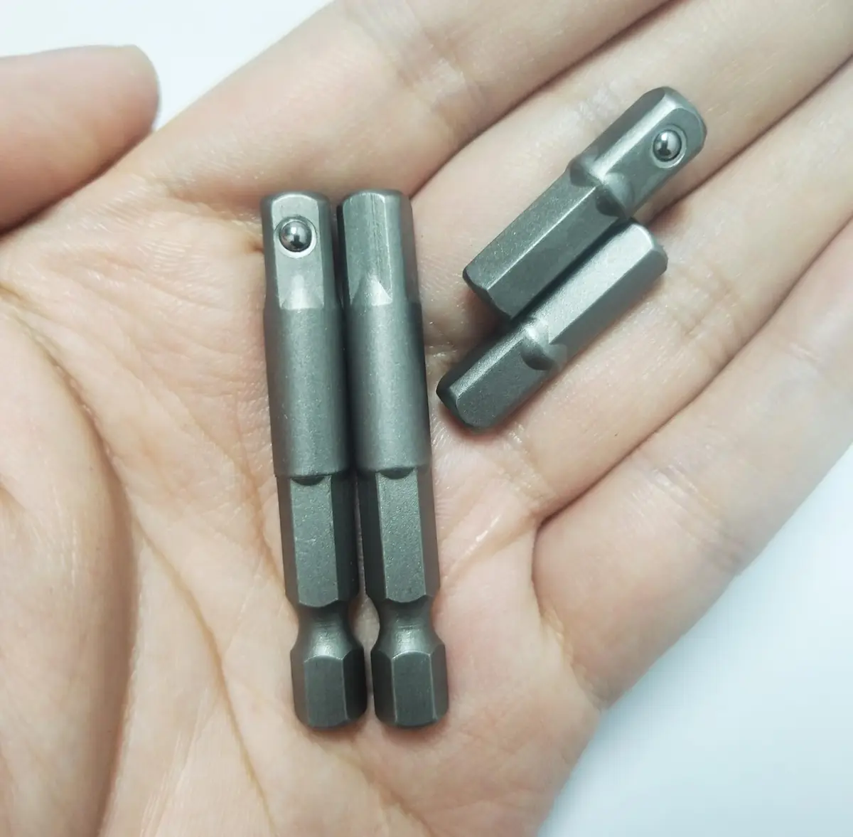 DOFEDOFO 1/4 Hex to Square Socket Adapter 25mm | Durable Alloy Steel, Suitable for Power & Pneumatic Drills - view 5