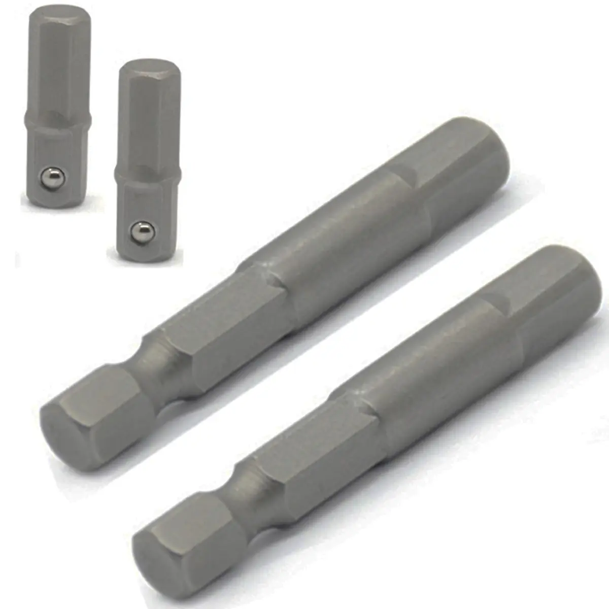 DOFEDOFO 1/4 Hex to Square Socket Adapter 25mm | Durable Alloy Steel, Suitable for Power & Pneumatic Drills - view 3