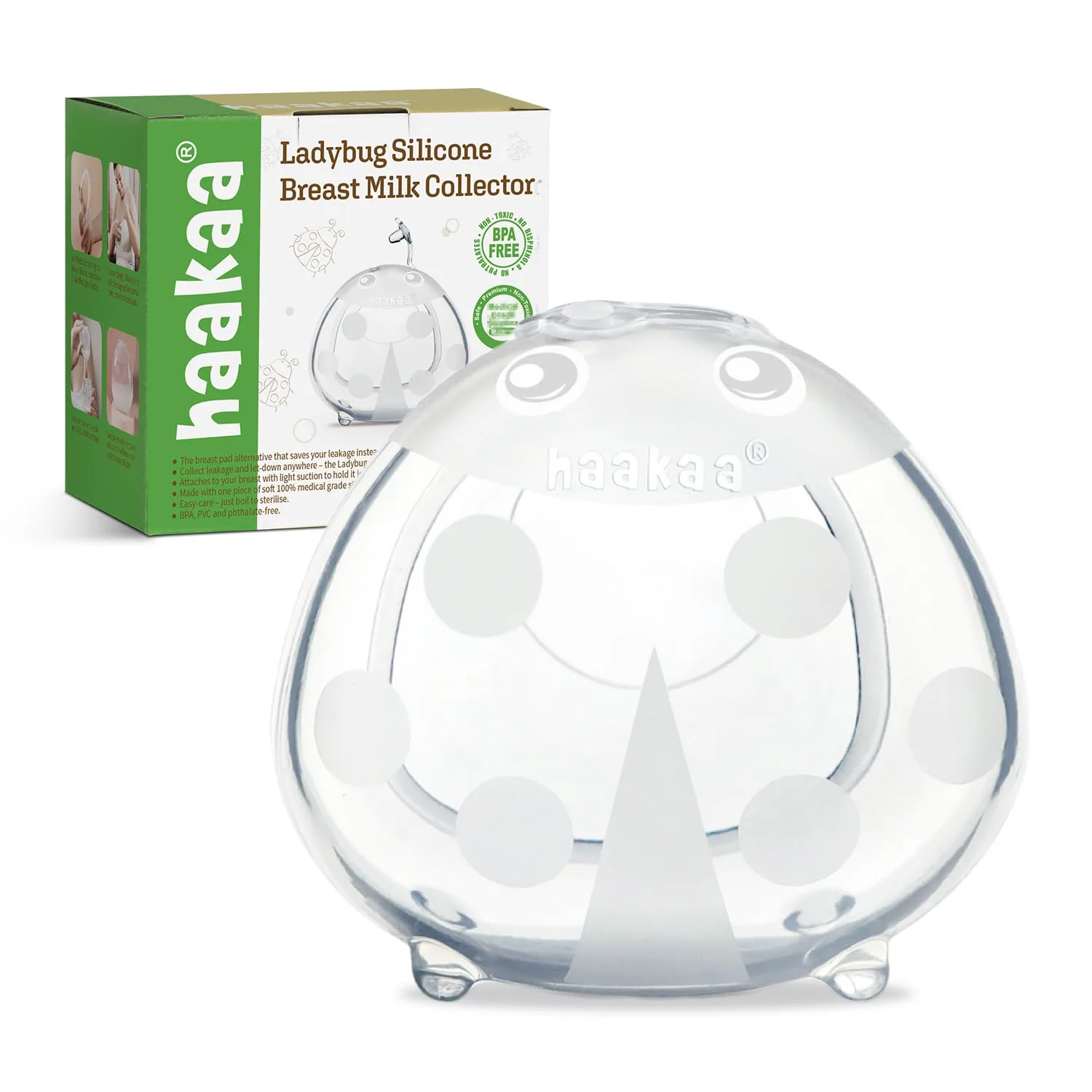 haakaa Ladybug Milk Collector Silicone BPA-Free | Collect Breast Milk Naturally - main product image