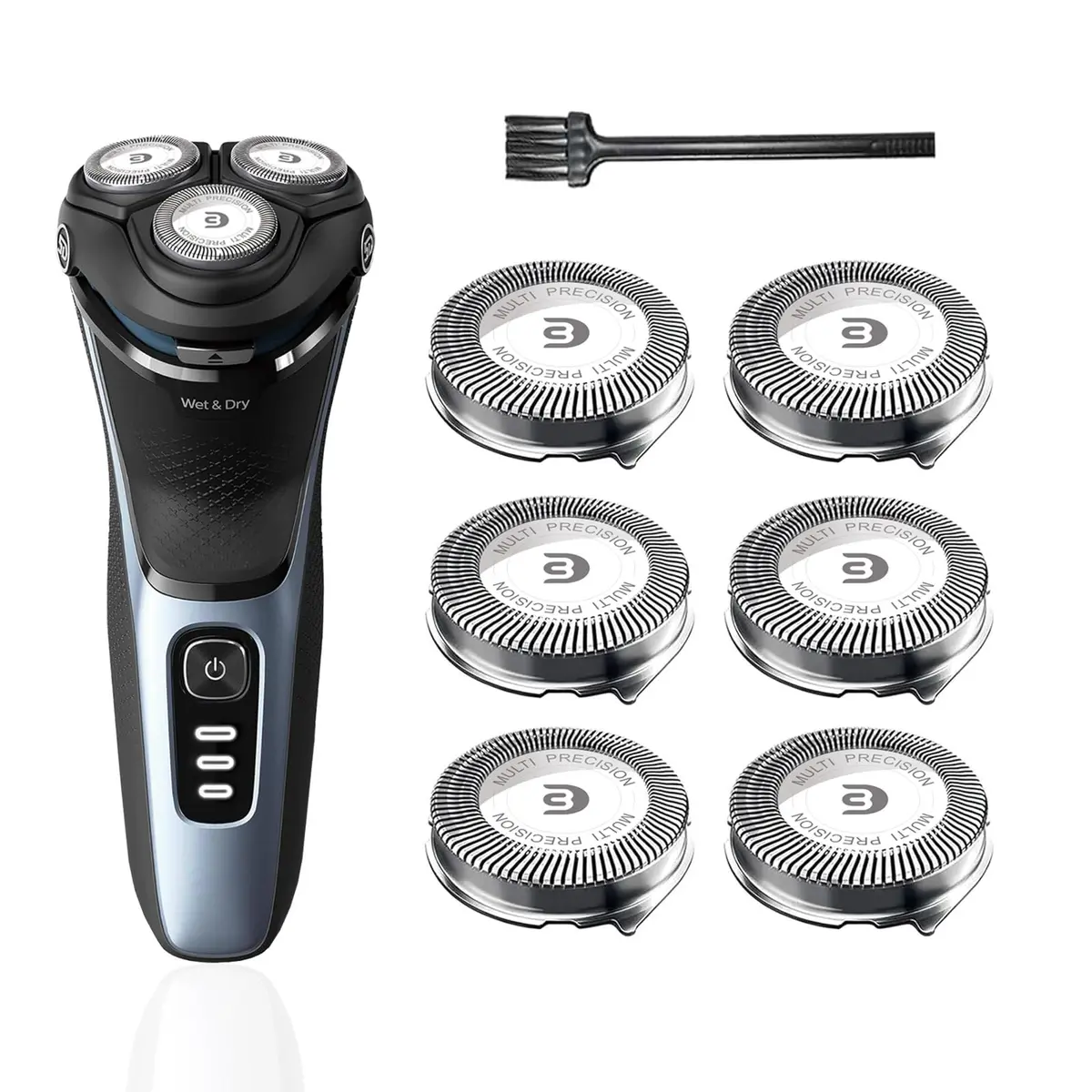 tuokiy SH30 Replacement Heads for Philips Norelco Series 3000, 2000, 1000 Shavers | 6-Piece Set - main product image