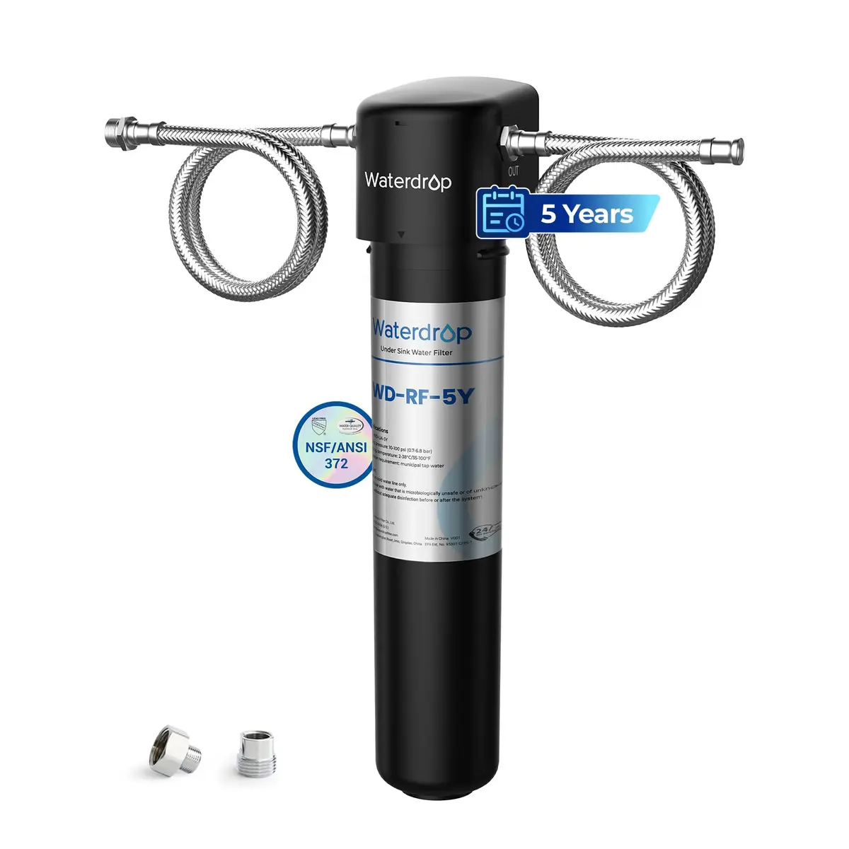 Waterdrop UA-5Y Under Sink Water Filter System 16.7" (42.4 cm) — 5-Year Ultra Long Life, Reduces Lead, Chlorine, Bad Taste & Odor - main product image