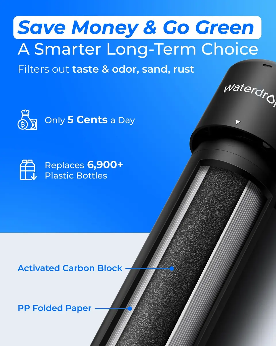 Waterdrop UA-5Y Under Sink Water Filter System 16.7" (42.4 cm) — 5-Year Ultra Long Life, Reduces Lead, Chlorine, Bad Taste & Odor - view 3