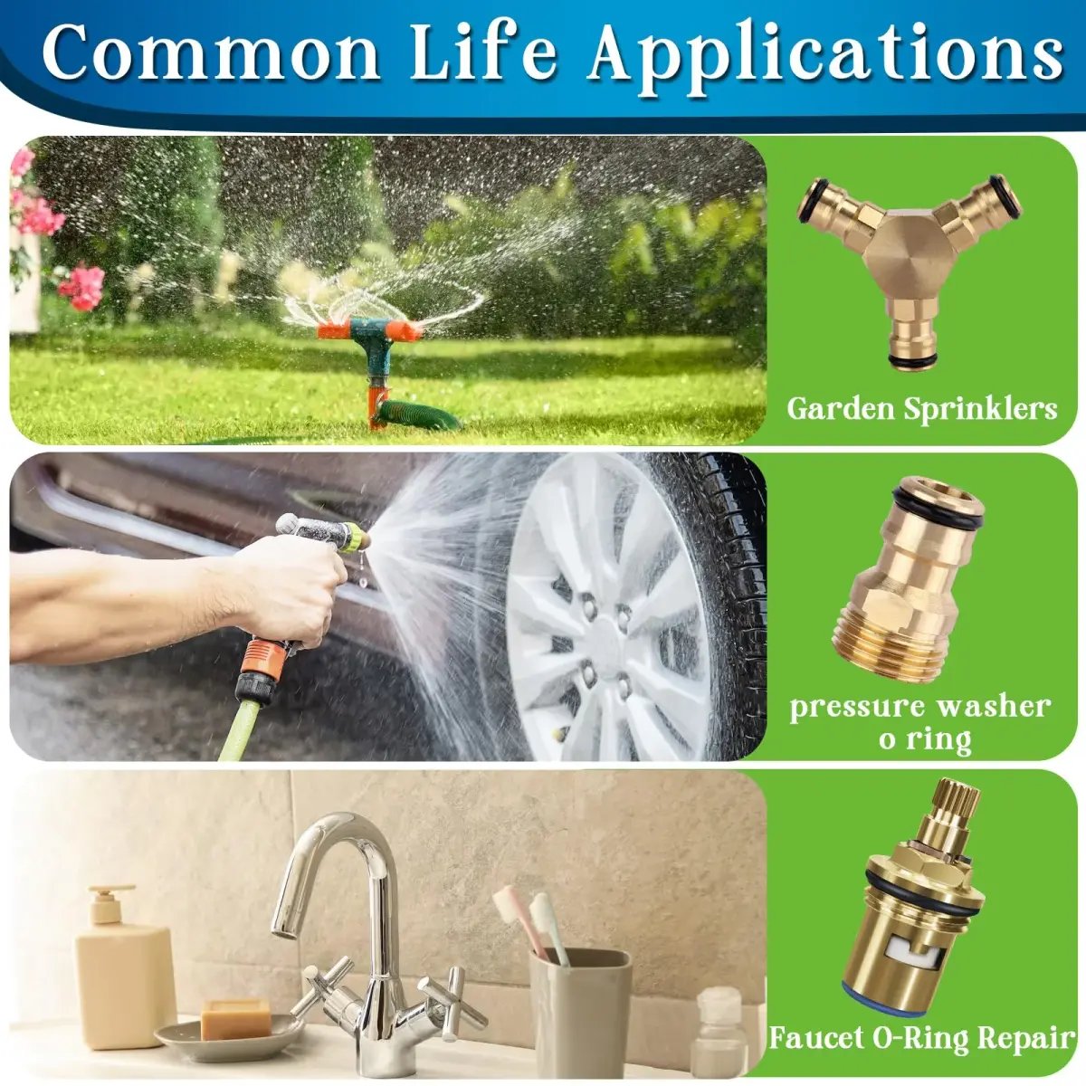 ZDBB 1075 Pcs Rubber Washer & O-Ring Kit | Assorted Sizes for Faucets & Hoses - view 3
