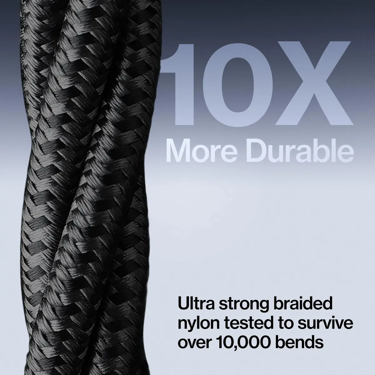 Statik MagStack Pro USB C to USB C Magnetic Charging Cable, 3ft, 100W, Tangle-Free Nylon Braided Design - view 6