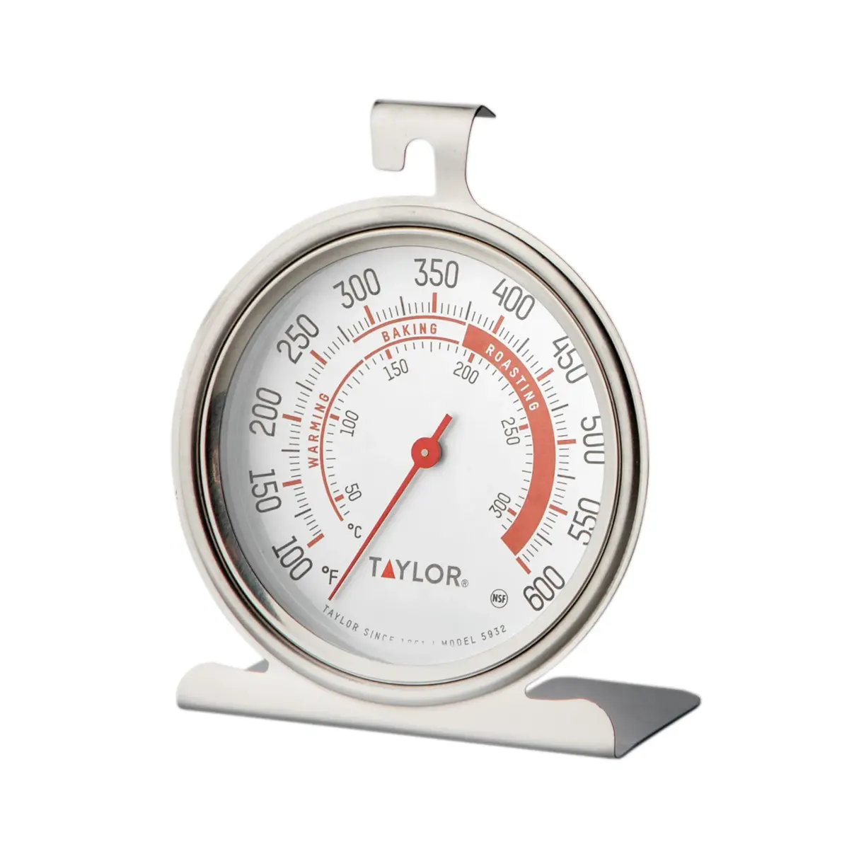 Taylor Large Dial Oven Thermometer 2-Pack, 3.25 Inch Stainless Steel | Measures 100°F-600°F - view 5