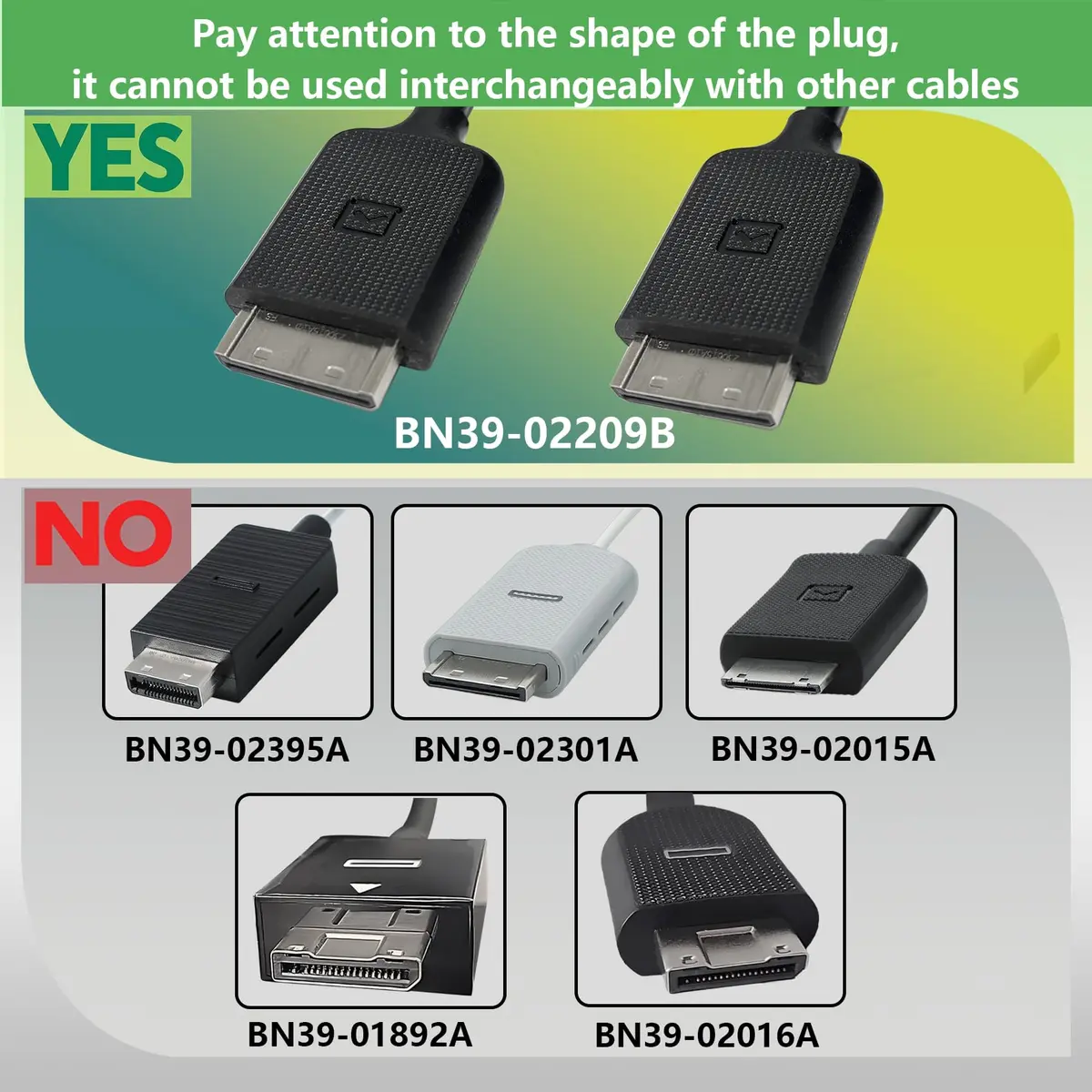Tjyuze 2m/6.5ft BN39-02209B One Connect Cable Compatible with Samsung KS7000 TV | 2 Meter Length, Black - view 7