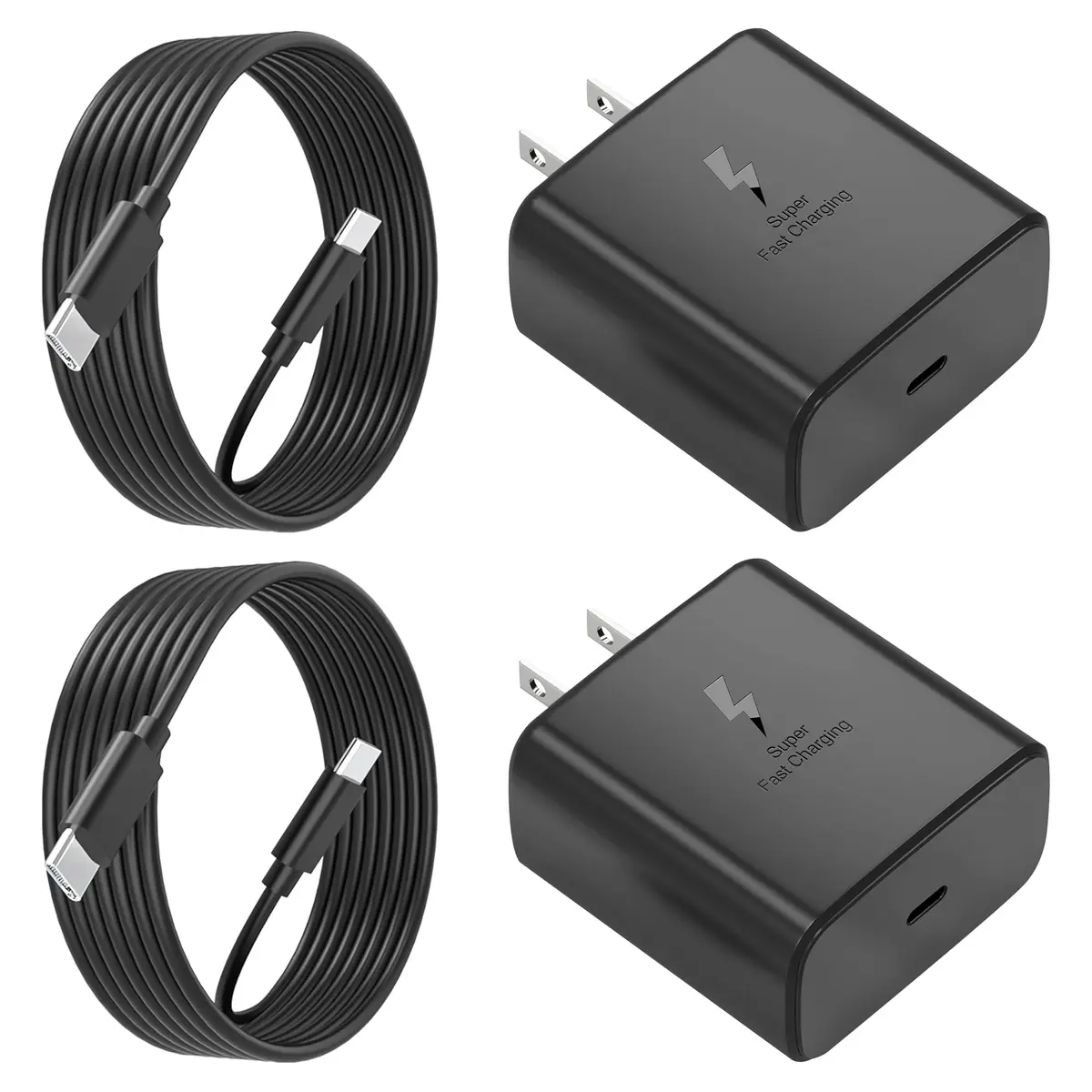 PIOEVTKA 45W USB-C Fast Charger Pack | 6ft Cable, Samsung Compatible, US Import - main product image