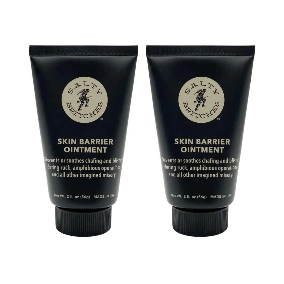 Salty Britches Skin Barrier Ointment, Anti Chafe, Berry Scented - 2pk | Military-Grade Skin Protection for All-Day Endurance - main product image