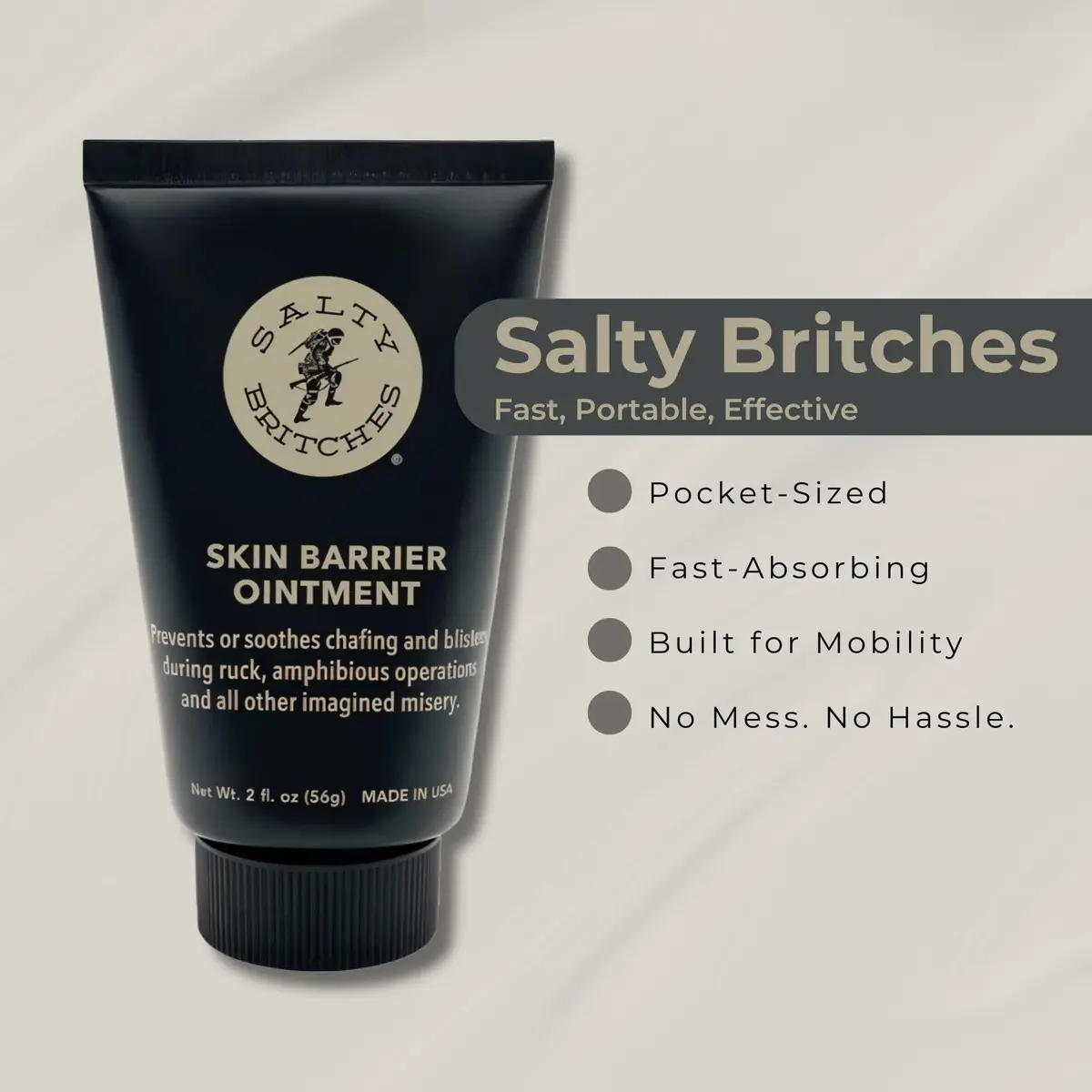 Salty Britches Skin Barrier Ointment, Anti Chafe, Berry Scented - 2pk | Military-Grade Skin Protection for All-Day Endurance - view 8