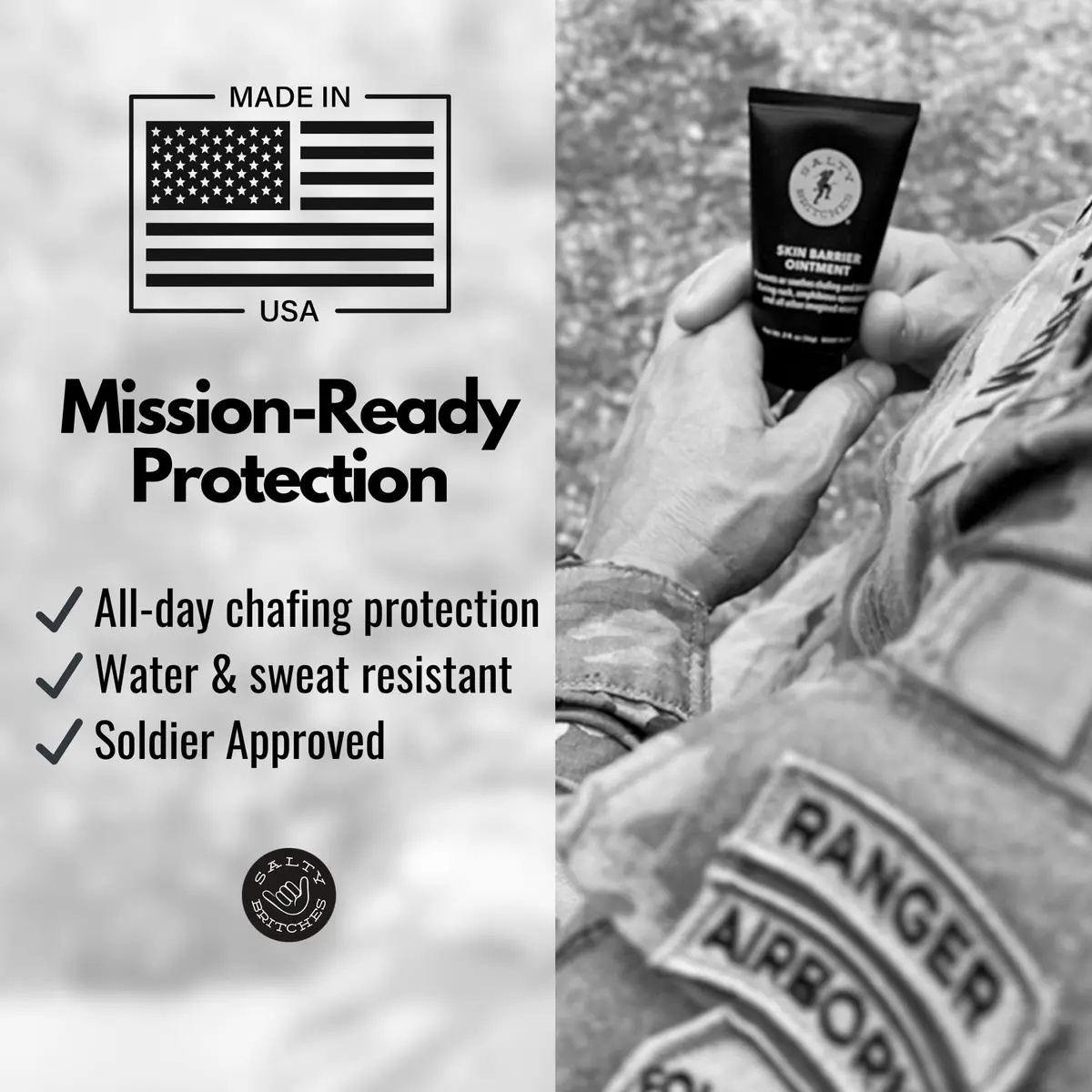 Salty Britches Skin Barrier Ointment, Anti Chafe, Berry Scented - 2pk | Military-Grade Skin Protection for All-Day Endurance - view 4