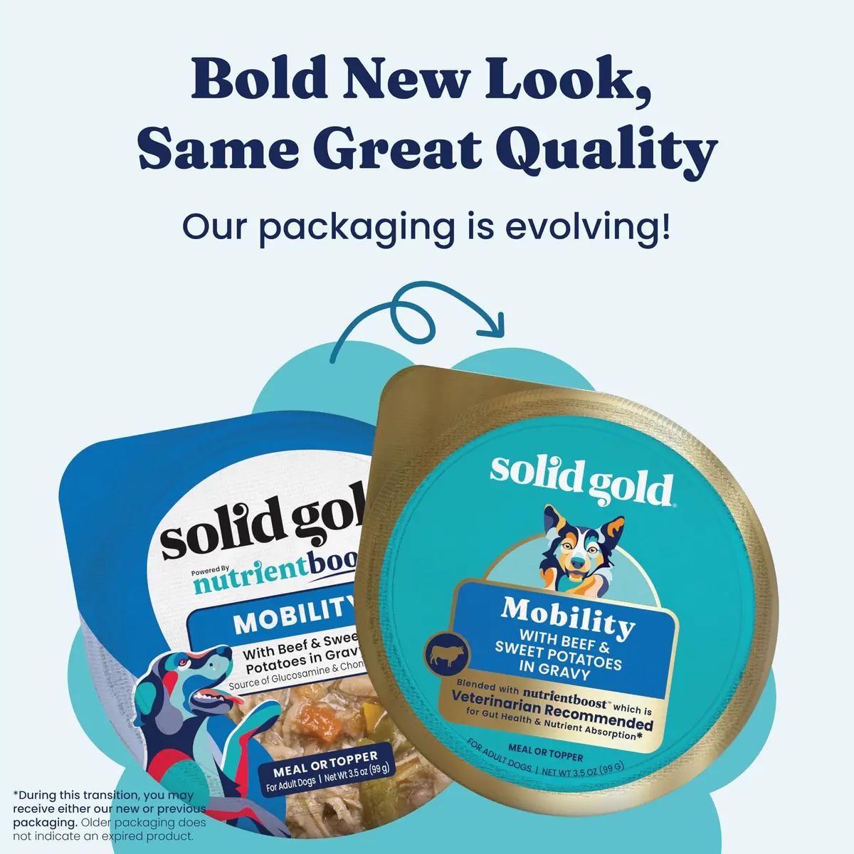 Solid Gold Wet Dog Food Topper, Beef & Veggies, 6ct | Supports Mobility & Gut Health - view 4