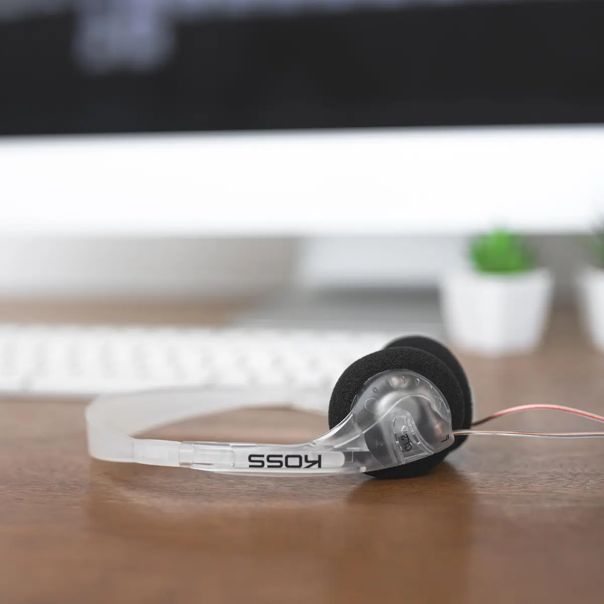 Koss CL/2 Clear Retro 90s Style On-Ear Headphones, Wired Plug | Balanced Sound & Vintage Design - view 5