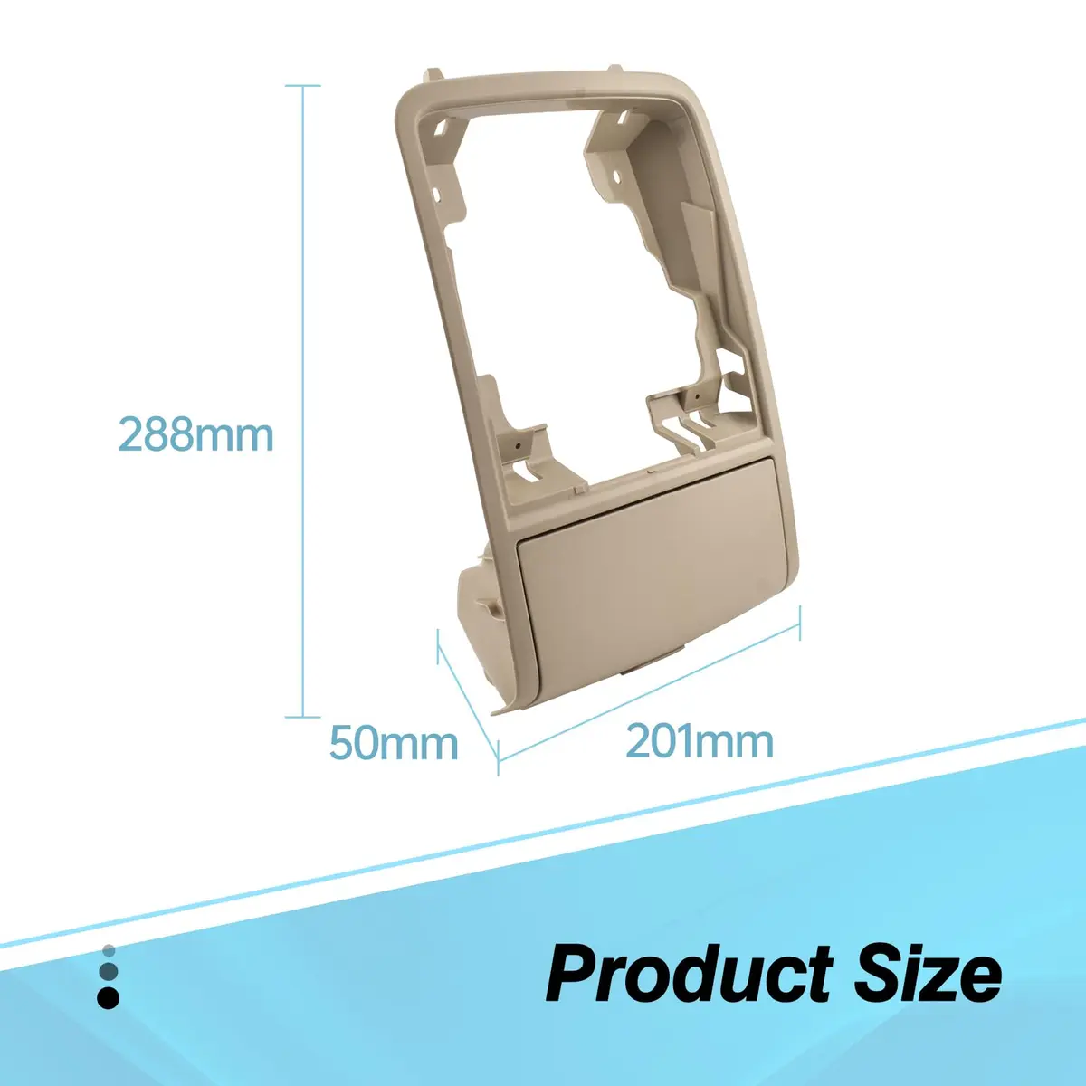 Quealzara Beige Sunglass Box Console Case Holder Compatible with VW Jetta MK6 2011-2018 Passat B7 | Overhead Console Glasses Organizer - view 7
