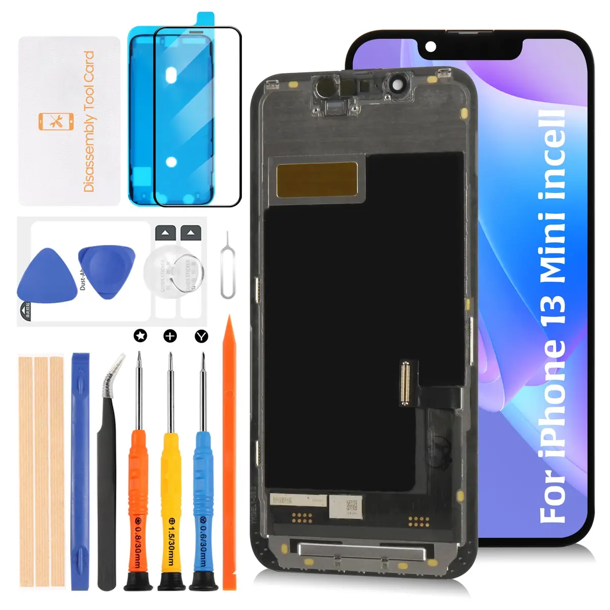 Olivechard Incell LCD Screen Replacement for iPhone 13 Mini 5.4 inch | Vibrant, Thin & Reliable Display - main product image