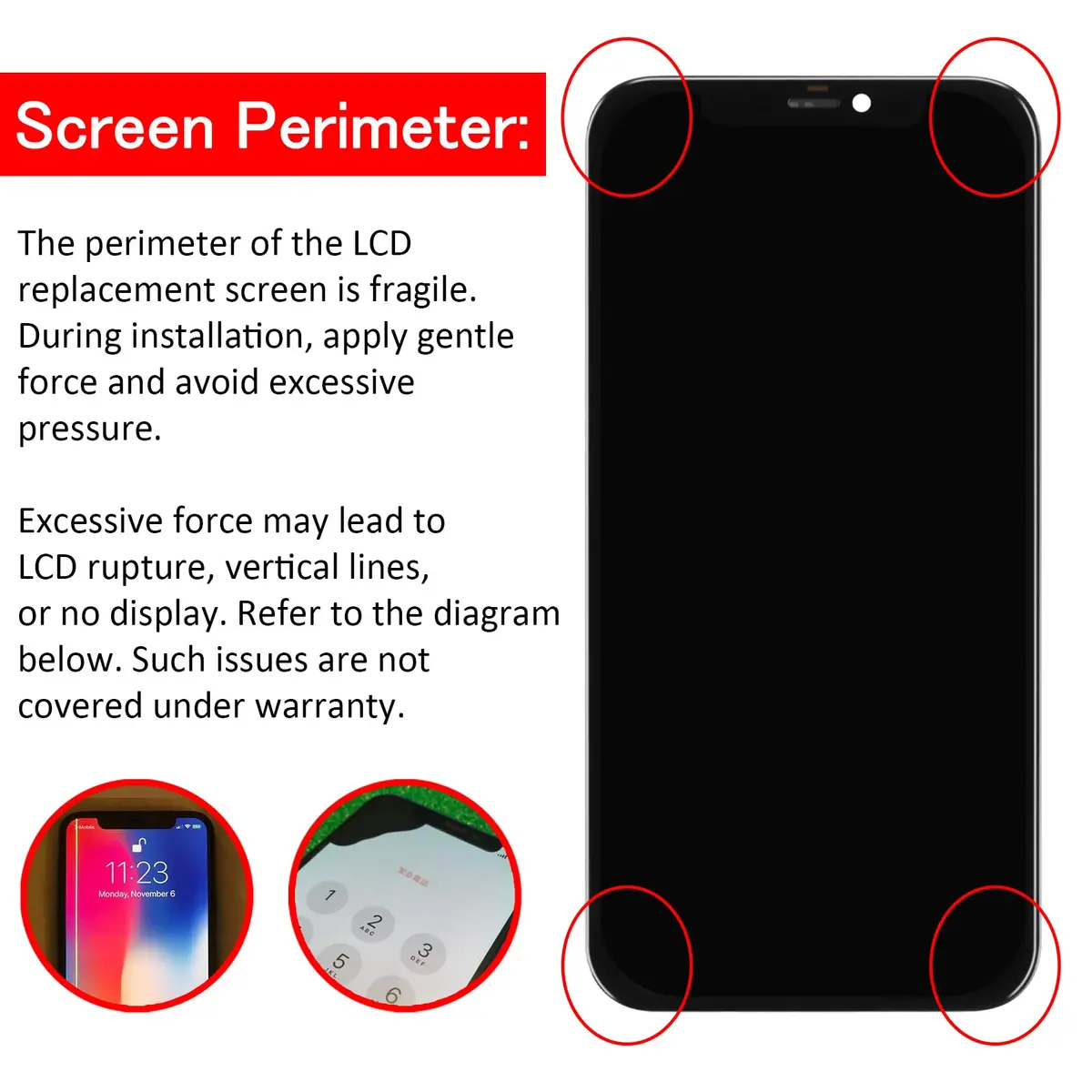Olivechard Incell LCD Screen Replacement for iPhone 13 Mini 5.4 inch | Vibrant, Thin & Reliable Display - view 7