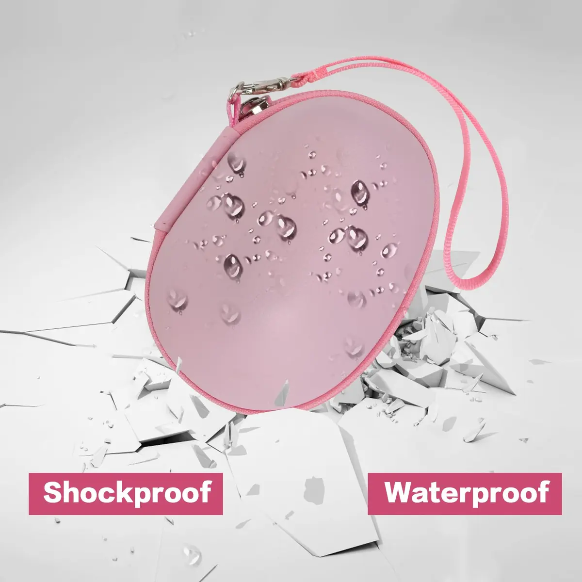 ANKHOH Pink Portable Electronic Device Cover for Logitech Lift Vertical Mouse | Travel & Storage - view 5