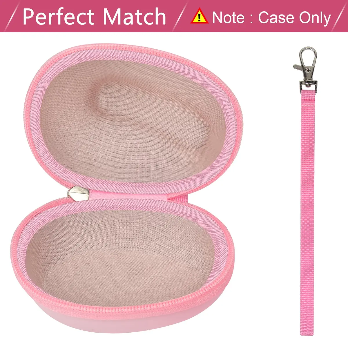 ANKHOH Pink Portable Electronic Device Cover for Logitech Lift Vertical Mouse | Travel & Storage - view 4