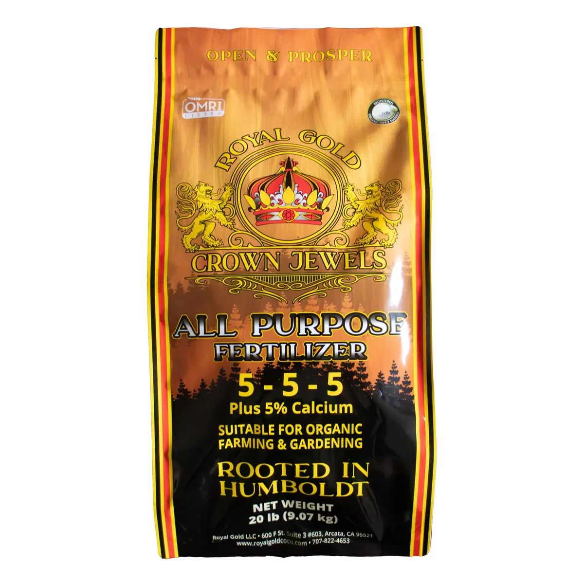 Royal Gold Organic All Purpose Fertilizer 20 lbs | OMRI & CDFA Certified for Organic Gardening - main product image
