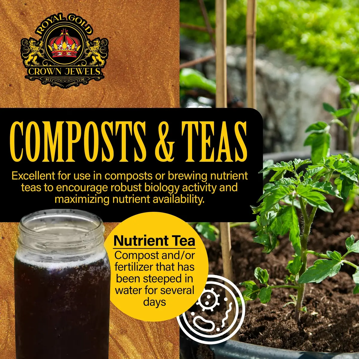 Royal Gold Organic All Purpose Fertilizer 20 lbs | OMRI & CDFA Certified for Organic Gardening - view 4