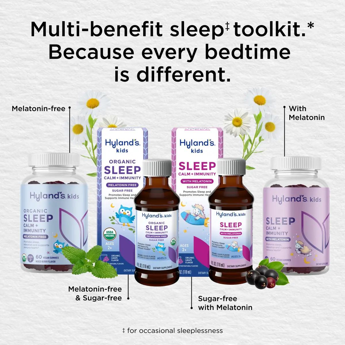 Hyland's Kids Melatonin Sleep + Immune Support, Sugar-Free, 4oz | Supports Sleep & Immunity for Ages 2+ - view 7
