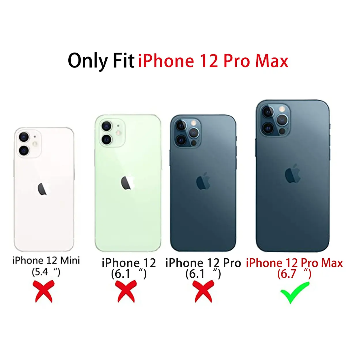 Lovmooful for iPhone 12 Pro Max Case White | Stylish Card Holder & Medium Protection - view 7