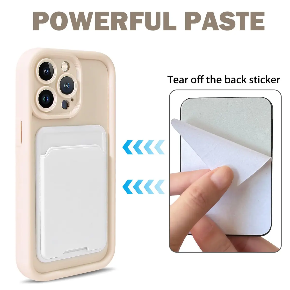 Lovmooful for iPhone 12 Pro Max Case White | Stylish Card Holder & Medium Protection - view 4