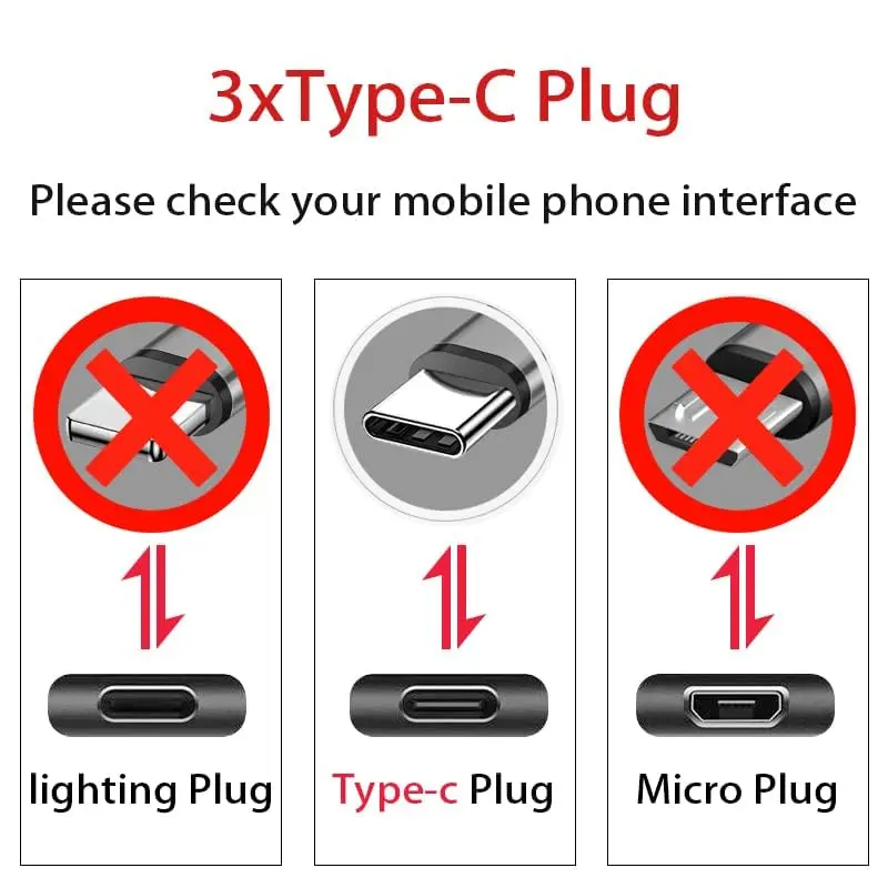 GELRHONR USB C Splitter Cable 1.2m (3.9ft) 2-Pack | 3-in-1 Nylon Braided Fast Charging Cord - view 5
