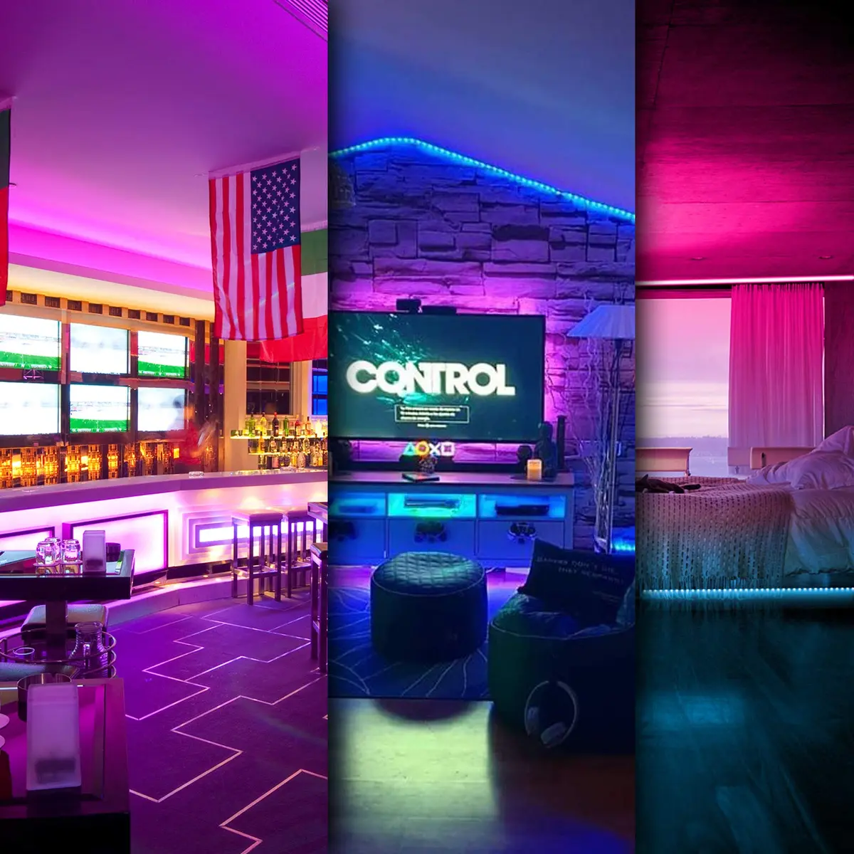 DAYBETTER RGB LED Strip Lights 30.48m (100ft) | Smart App & Remote Control for Bedroom Decor - view 6