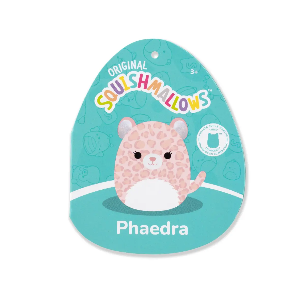Squishmallows Original Phaedra The Pink Leopard Plush 14cm (5.5in) | Jazwares Official Toy - view 3