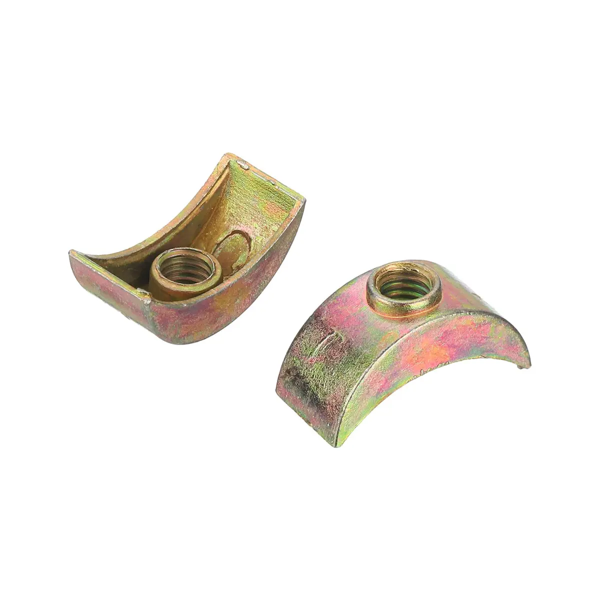 uxcell M6 x 24mm Half Moon Spacer Connectors, Zinc Alloy, Bronze (12-Pack) - view 4
