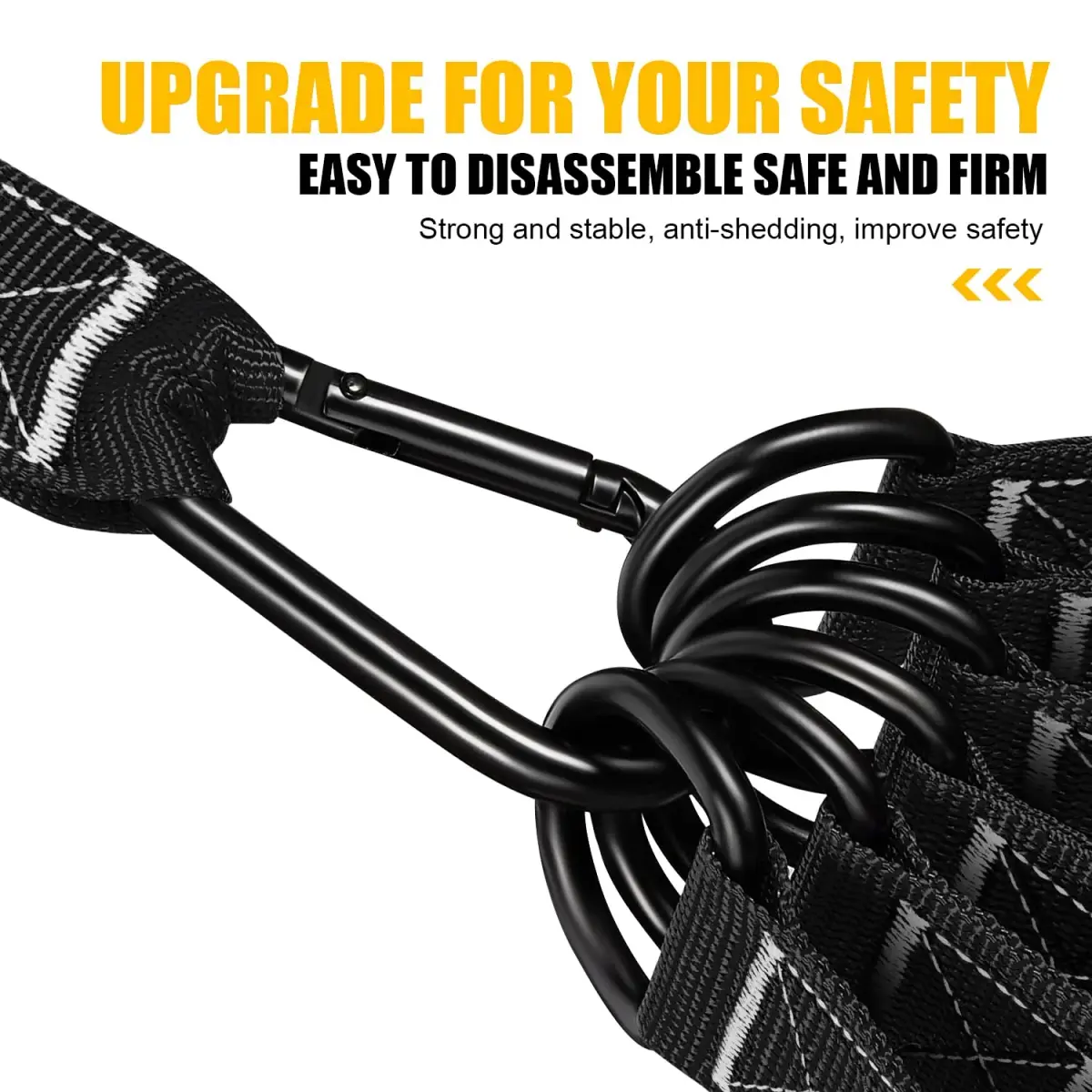 HPYGN 420lbs Heavy Resistance Bands Set with Handles, Door Anchor & Ankle Straps | 2.15 kg (4.74 lb) Total Resistance - view 3