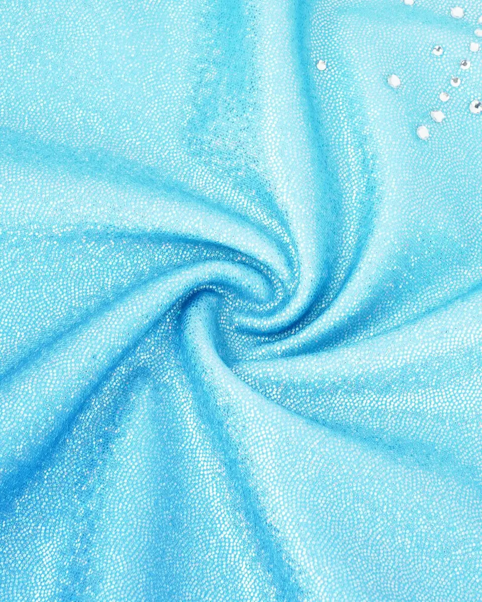 Gogokids Girls Long Sleeve 3 Pcs Gymnastics Leotard Set with Shorts | Breathable, Stretchy & Sparkling Rhinestones (70-120 chars) - view 4
