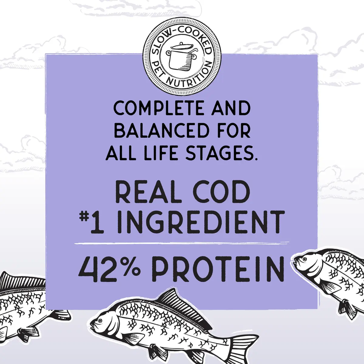 Blackwood Bounty Dry Cat Food, Cod & Carp Recipe, 2 lb | Slow Cooked, High Protein, Grain-Free Nutrition - view 2