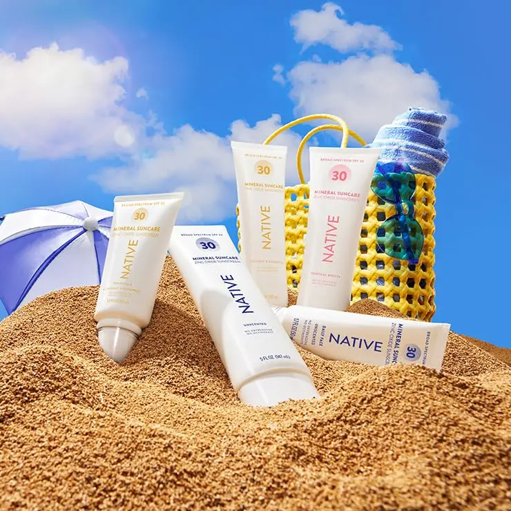 Native Sunscreen SPF 30 with Zinc Oxide, Pineapple & Coconut Scent, 48g (1.7 oz) | Dermatologist Tested for Sensitive Skin - view 7