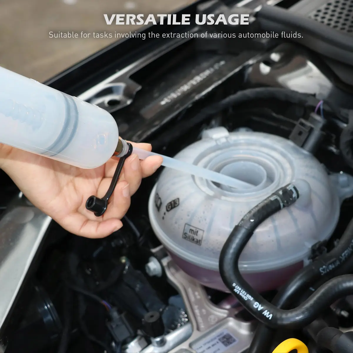 SEDY 500CC Fluid Extractor | Multi-Purpose Oil Syringe for Automotive & Marine Use (17.6 Oz./0.45 Qt./500 CC) - view 8
