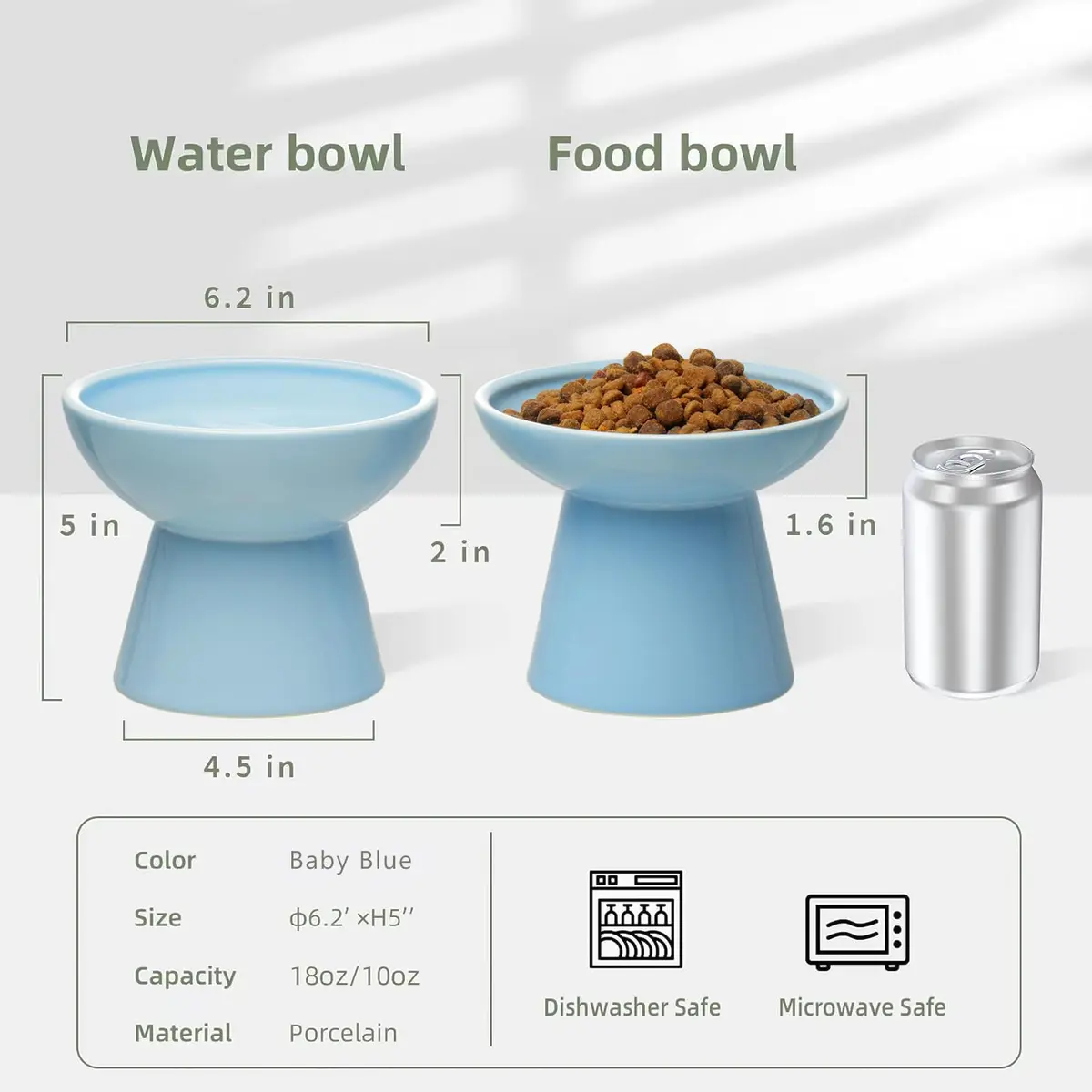 CEEFU 2-Pack Elevated Ceramic Cat Bowls Extra Wide | Whisker-Friendly, Durable & Stylish (70-120 chars) - view 2