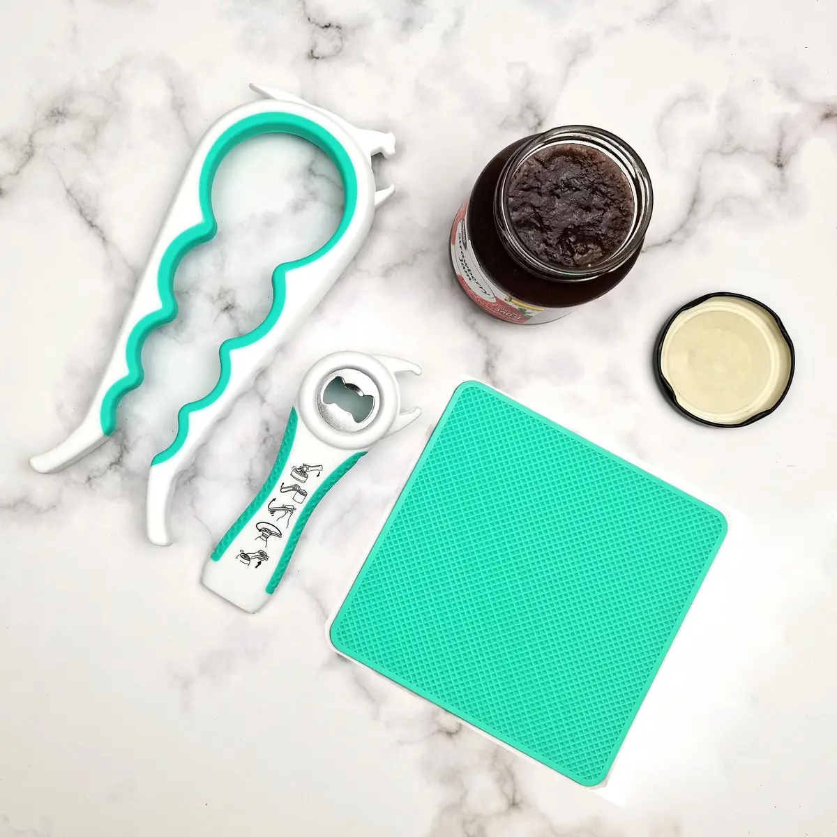 Otstar Jar Opener for Weak Hands | 5-in-1 Bottle & Jar Opener for Seniors & Arthritis - view 2