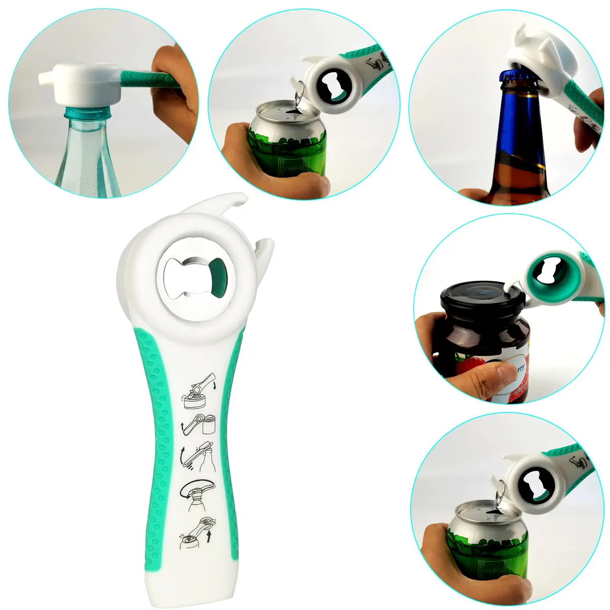 Otstar Jar Opener for Weak Hands | 5-in-1 Bottle & Jar Opener for Seniors & Arthritis - view 4