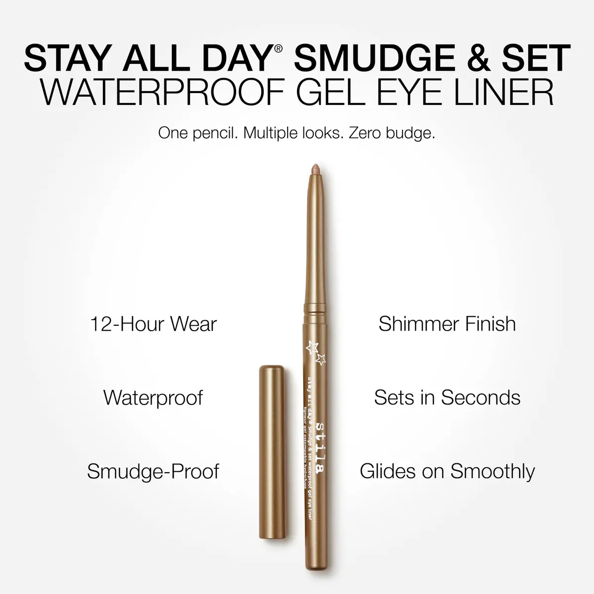 stila Stay All Day Smudge & Set Waterproof Gel Eyeliner (Cashmere) | 12-Hour Waterproof, Waterline Safe, No-Skip Glide - view 3